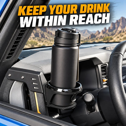 Front Grab Handle Drink Holder Mount, Interior Beverage Rack Accessories 🚙🥤