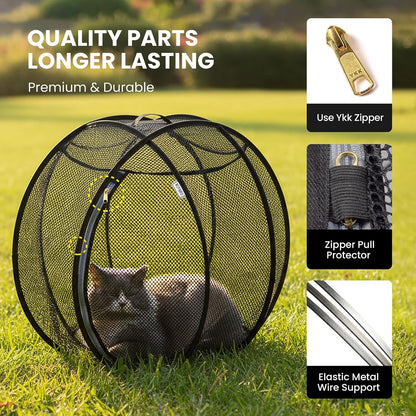 PurrHaven™ 360 Cat Playpen
