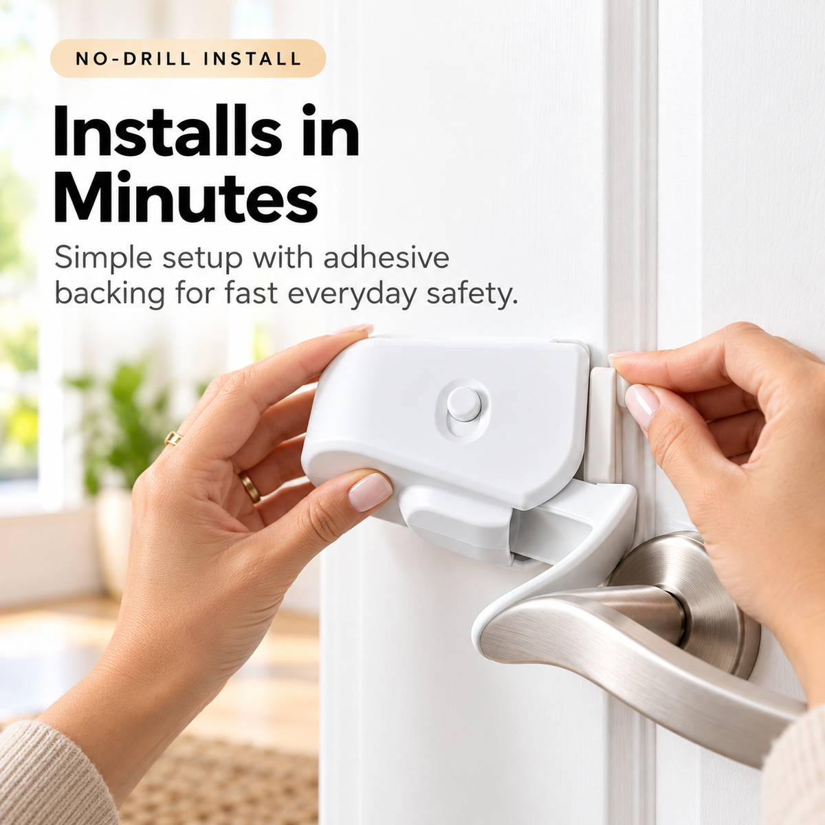 🔒 Childproof Door Lever Lock – Easy Home Safety for Kids 👶