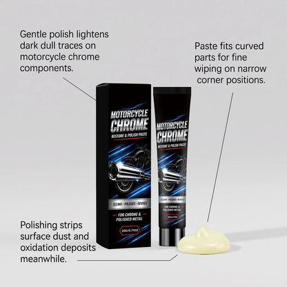 Motorcycle chrome metal polishing paste — product photo 3