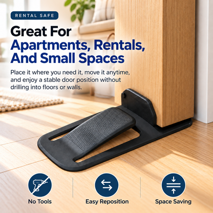 🚪 GripLock™ No-Drill Door Stopper
