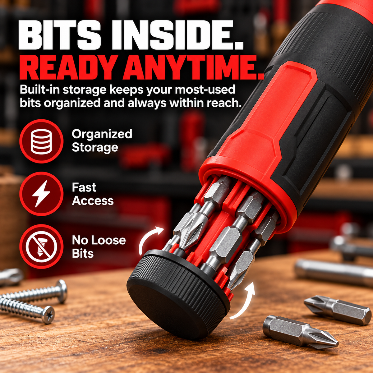 🔧 FixPro™ Extendable Multi-Bit Screwdriver – All-in-One Precision Repair Tool