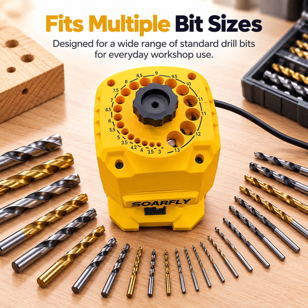 🔧 Electric Drill Bit Sharpener – Fast & Precise Sharpening ⚡