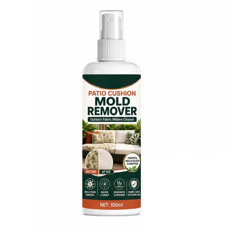 🎉 Patio Cushion Mold & Mildew Remover Spray – Powerful Outdoor Fabric Stain Cleaner