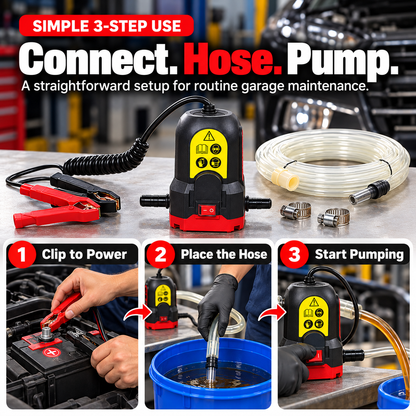 🚗 12V Fluid Transfer Pump – Fast & Easy Fluid Changes ⚡