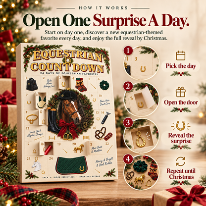 🐴 EquiJoy™ 24-Day Equestrian Advent Calendar A Magical Holiday Countdown For Horse Lovers