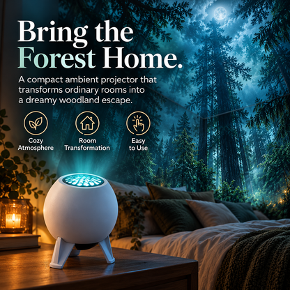 🌲✨ Forest Glow Projector | Magical Woodland Night Light