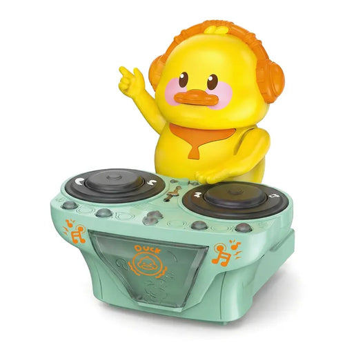 Interactive DJ Dancing Duck Toy with Music & LED Lights, Electric Moving Musical Toy for Toddlers & Kids Musical Light Up Cute