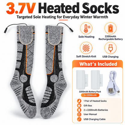 🔥 ThermoWarm™ Rechargeable Heated Socks – Say Goodbye to Cold Feet in Minutes