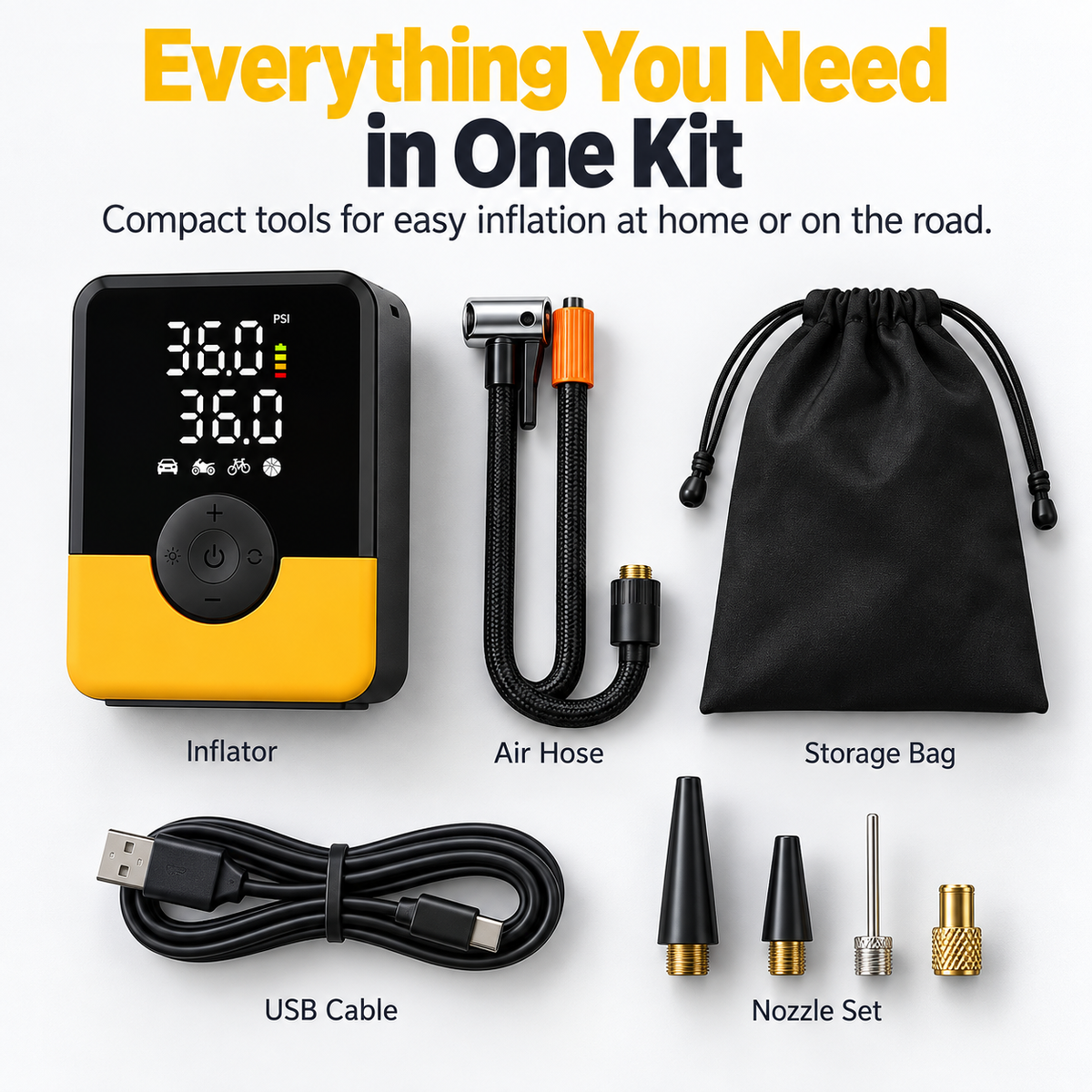 🚗 TireBoost™ Cordless Tire Inflator – Emergency Air Power on the Go