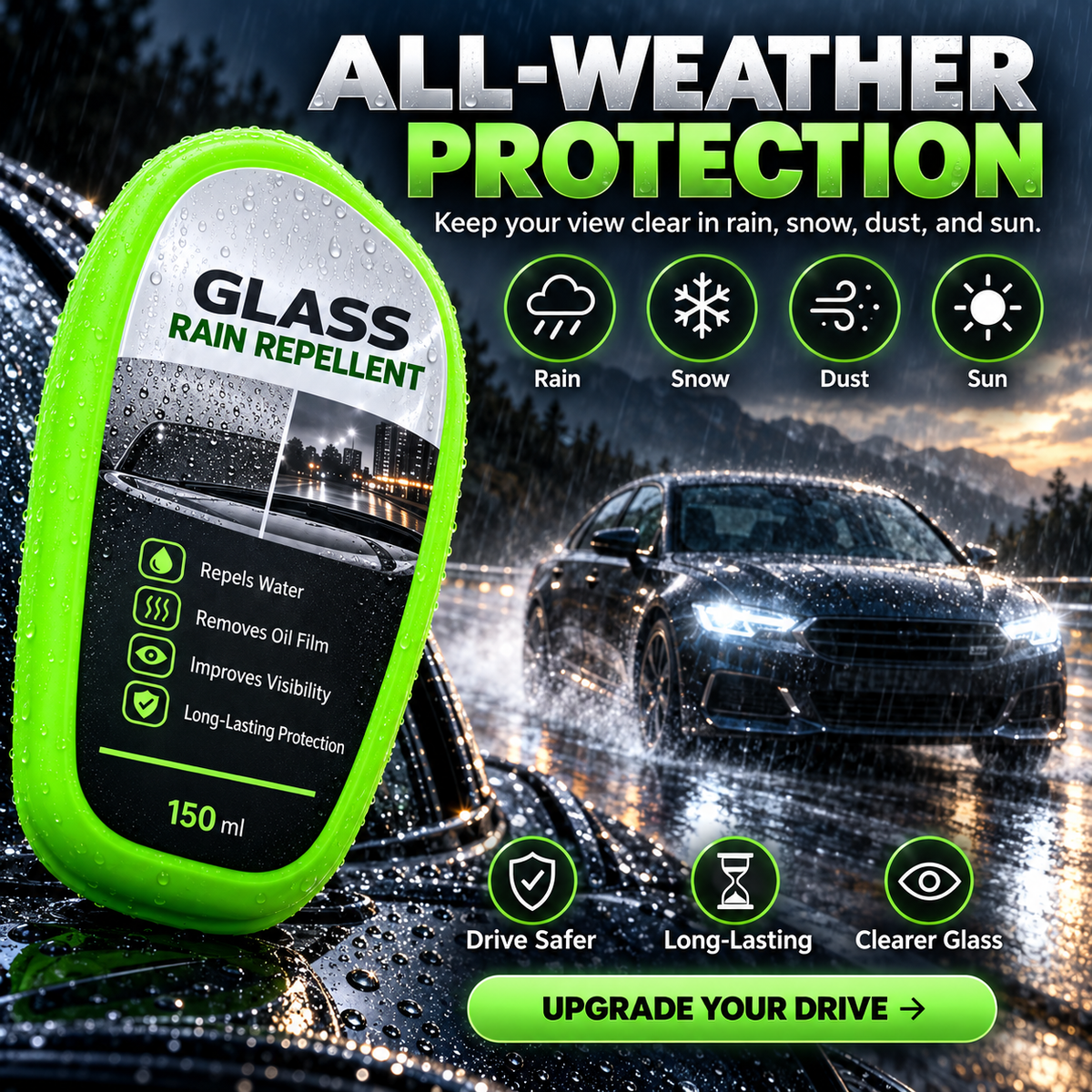 AquaVision™ Windshield Protector ⭐⭐⭐⭐⭐