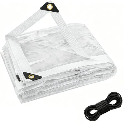 🔥LAST DAY 50% OFF - 🌧️ Transparent Waterproof Tarp – Heavy-Duty Outdoor Cover with Secure Grommets