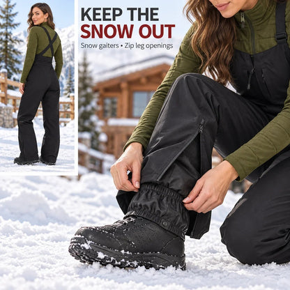❄️ Women's Waterproof Insulated Ski Bib Overalls — Warm & Lightweight 🎿