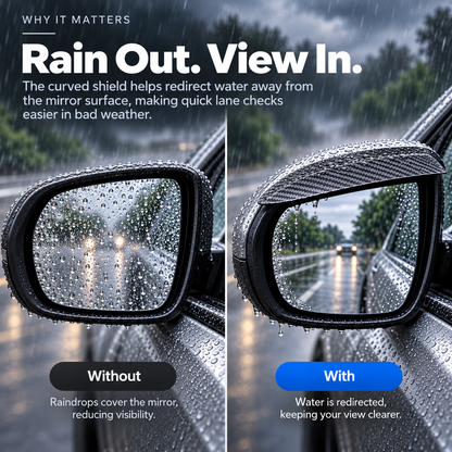 🚗 RainShield Pro™ Car Mirror Rain Visor（2pcs）