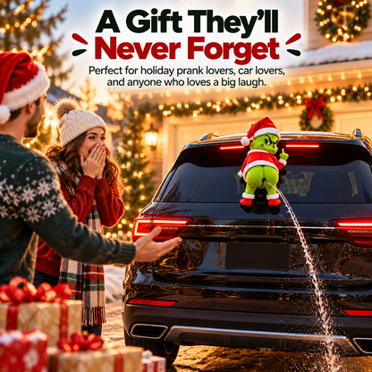 🎄 Funny Christmas Car Wiper Decoration – Holiday Mischief Ornament 🚗🎅