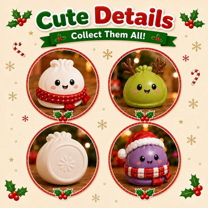 🎄 2026 Christmas Advent Calendar: Mini Dumpling Squishies, 24 Days of Squishy Stress Relief 🥟❄️