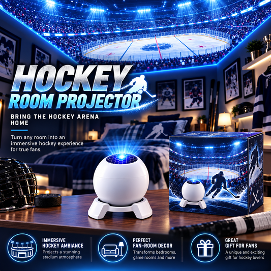 🏒50% OFF |Hockey-Themed LED Night Light & Fan Room Decor