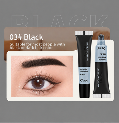 BrowLock™ 3D Eyebrow Tint Cream – Waterproof Long Lasting Brow Dye for Natural Fuller-Looking Brows