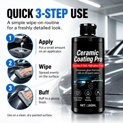 Nano ceramic car coating spray with towel - product image 4