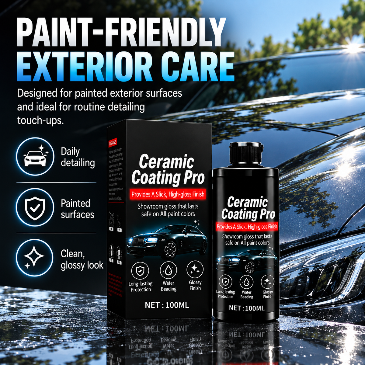 Nano ceramic car coating spray with towel - product image 5