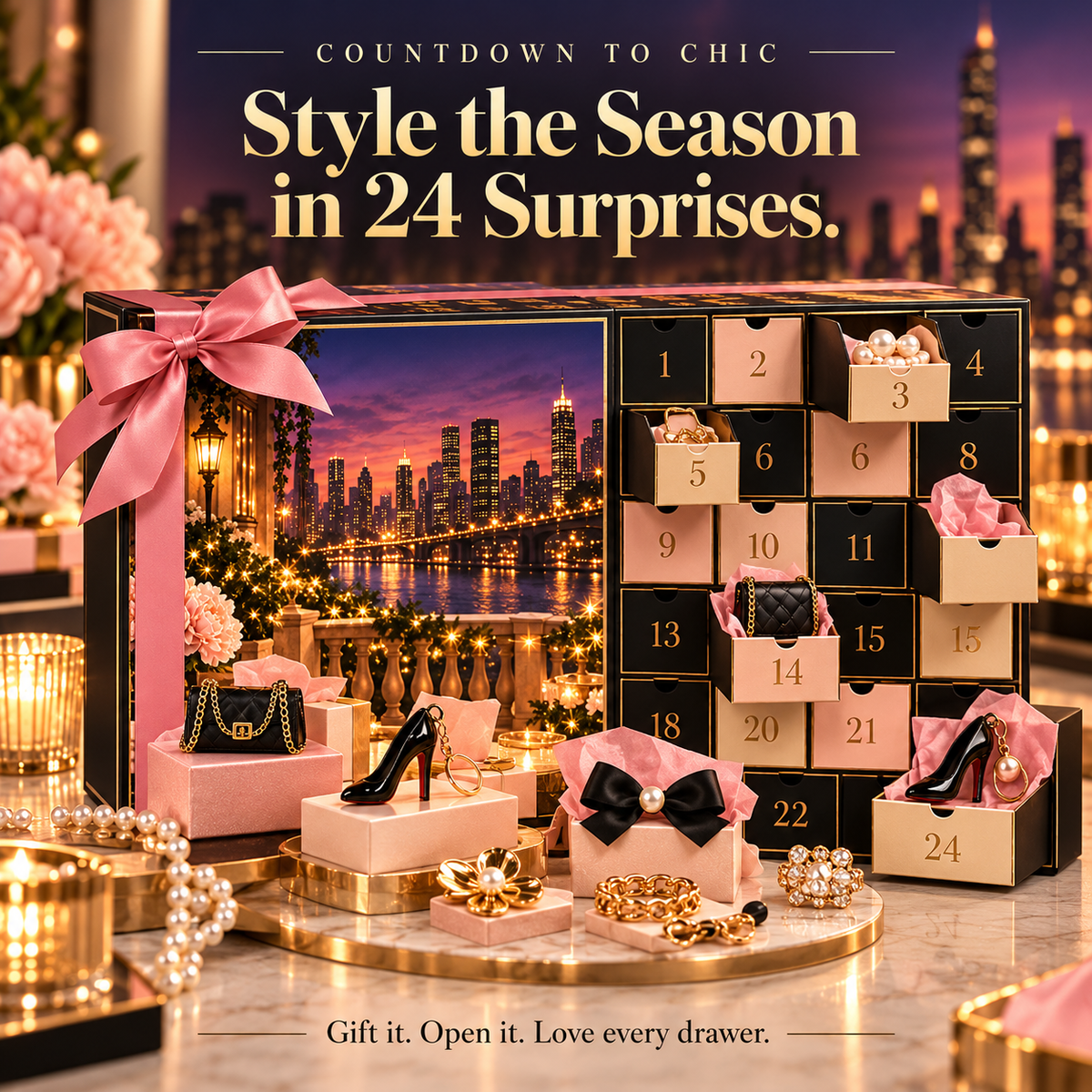 🎁 24-Day Fashion Advent Calendar – Luxury Style Surprises ✨