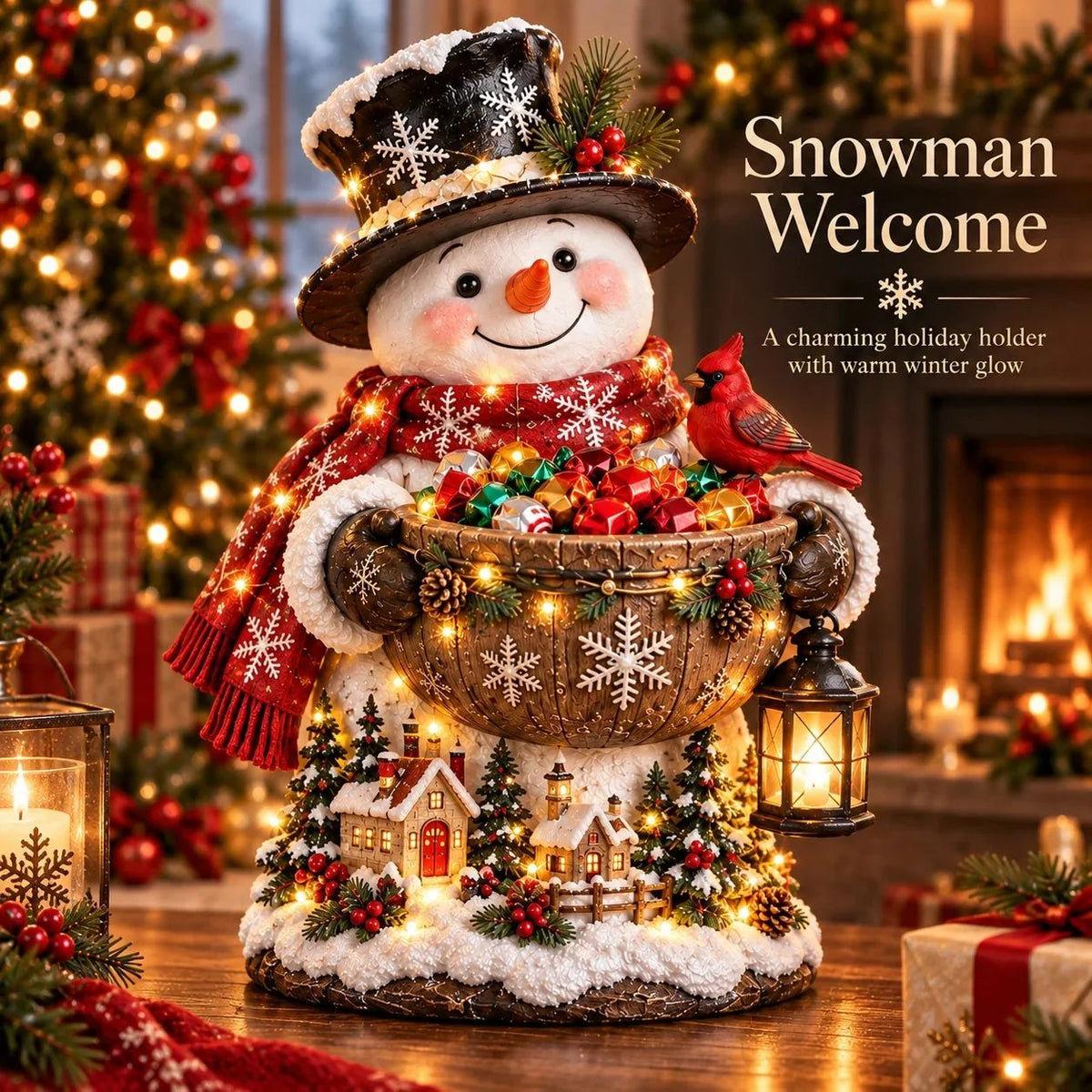 🎄 Christmas Sale – 50% OFF ✨ Lighted Christmas Candy Bowl Collection – 5 Festive Holiday Designs