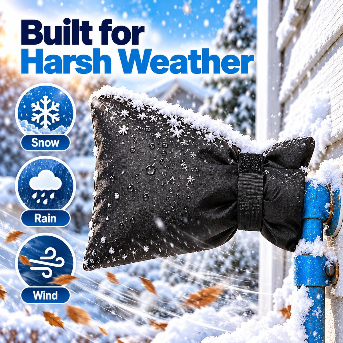 Insulated outdoor faucet cover for winter - product image 4