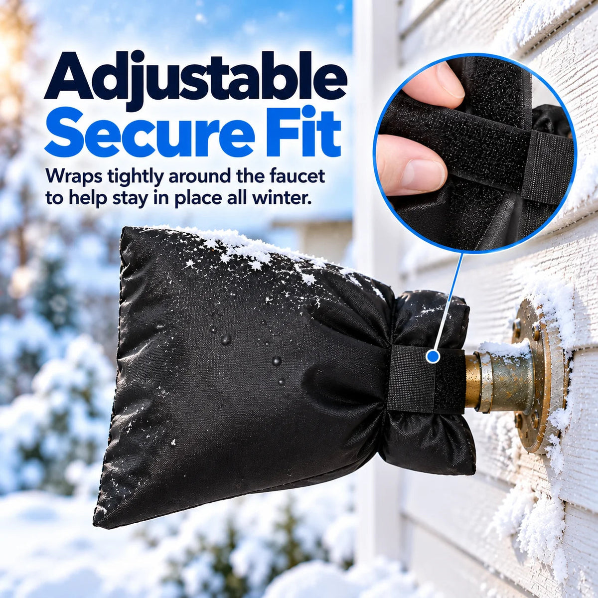Insulated outdoor faucet cover for winter - product image 5