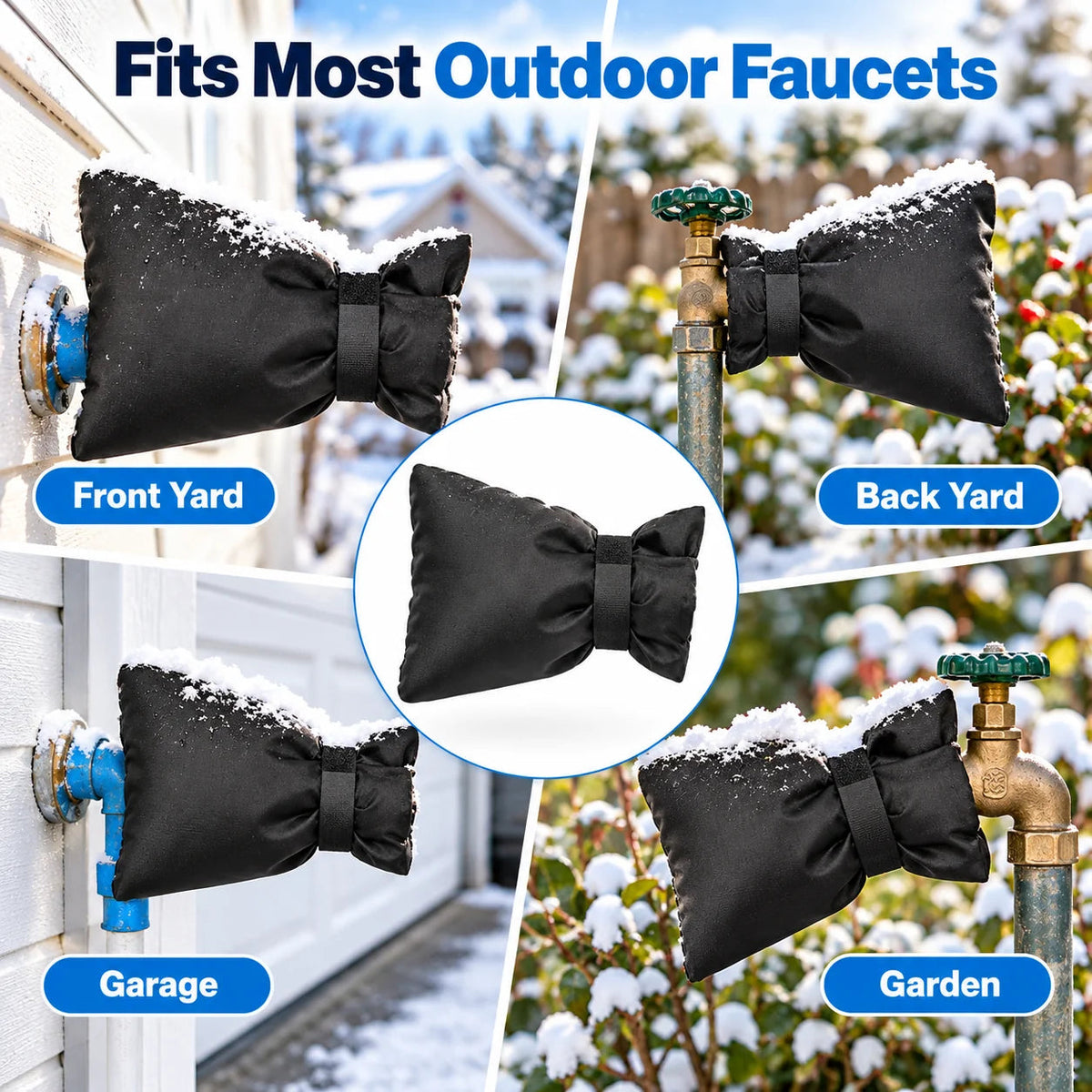 Insulated outdoor faucet cover for winter - product image 7