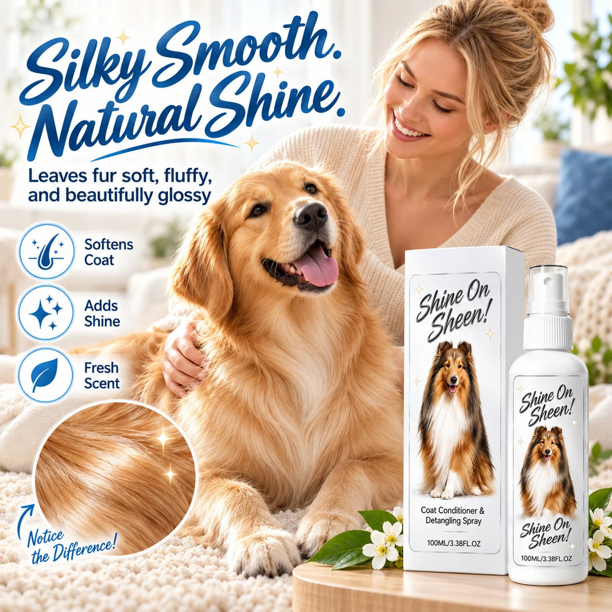 Pet detangling spray product detail image 9
