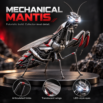 🤖 Mechanical Mantis Robot Figure – Futuristic Collectible ⚡