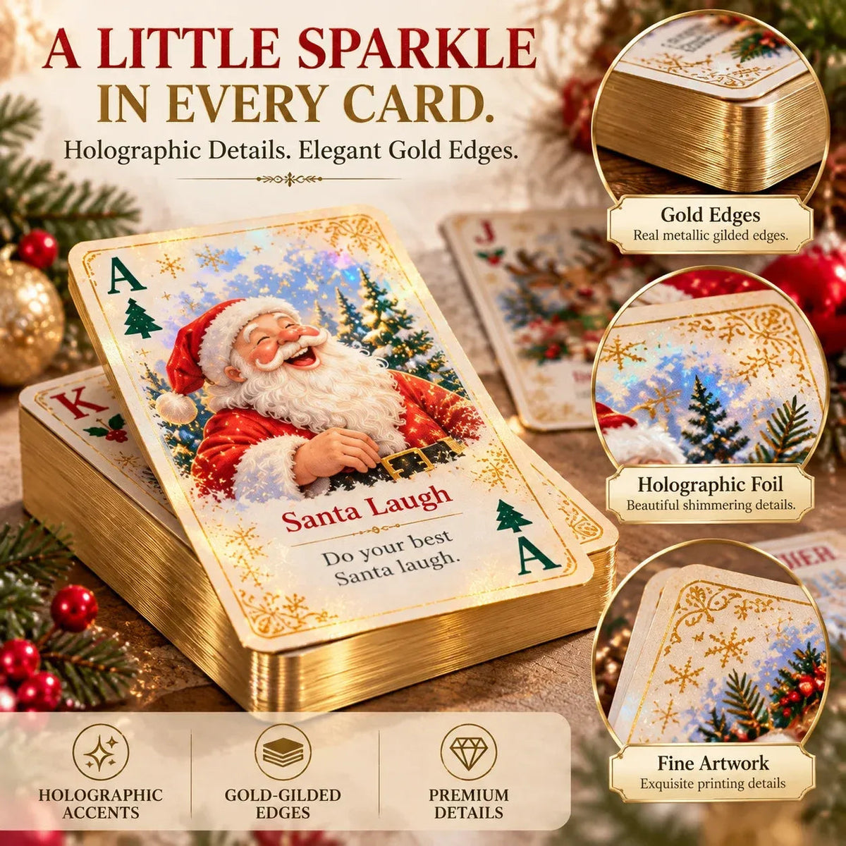 🃏🎅 Christmas Holiday Cheer Playing Cards - Make Your Christmas Game Night More Fun!