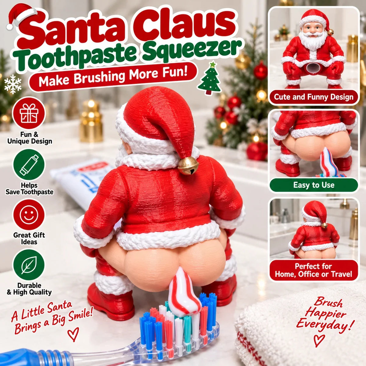 Santa Claus Toothpaste Topper