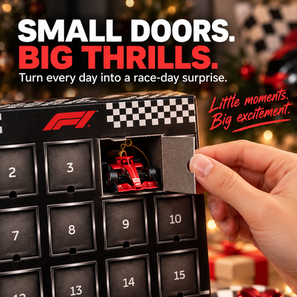 🏁 RaceGrid™ 24-Day Formula Racing Advent Calendar – Ultimate Christmas Countdown for Racing Fans