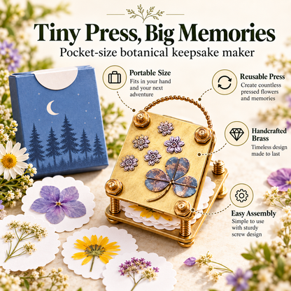 🌸 BloomKeeps™ Mini Flower Press Kit – Preserve Nature’s Beauty Forever