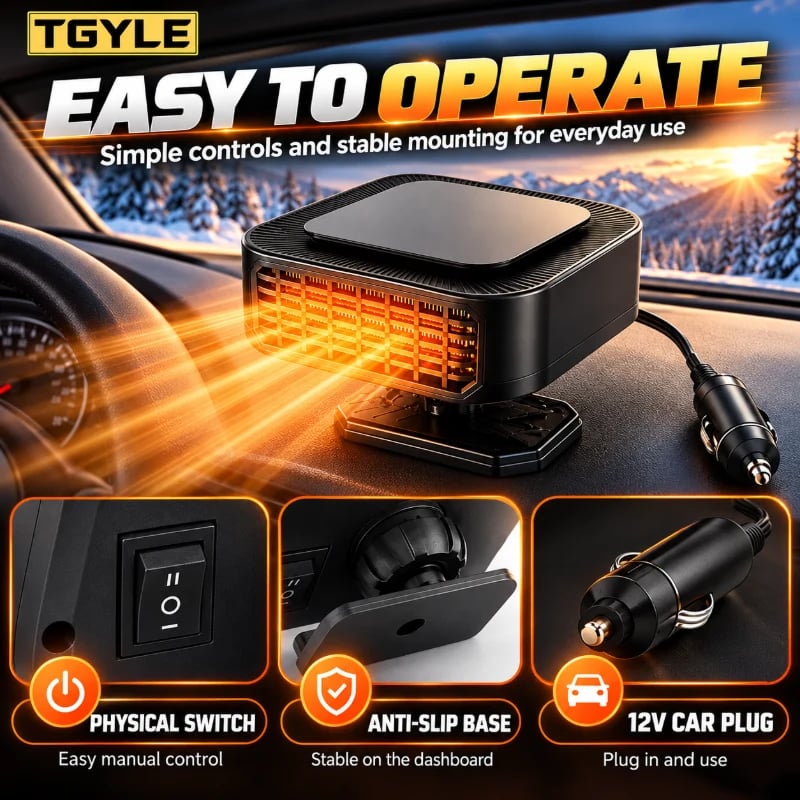 🥶🚗 Foggy Windshield? Meet Your Winter Car Essential! 🔥