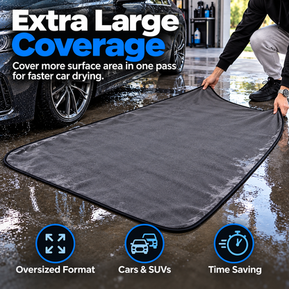 🚗 AquaMax™ Car Drying Towel – Ultra Absorbent Oversized Microfiber Towel for Spotless Shine