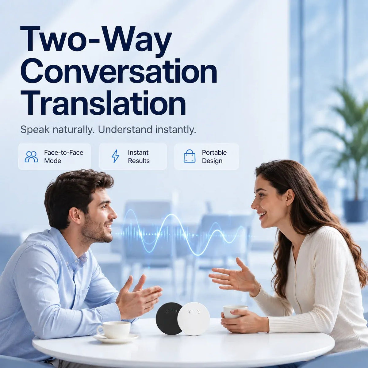 🌍 LinguaGo™ AI Pocket Translator – Real-Time Voice Translation Device for 165+ Languages