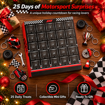 🏁 RaceGrid™ 25-Day Formula Racing Advent Calendar – Ultimate Christmas Countdown for Racing Fans