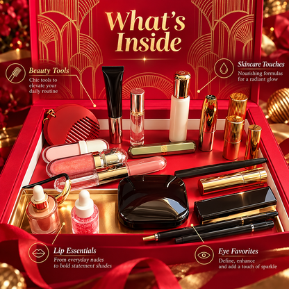 💄 GlamVault™ Luxury Beauty Advent Calendar – 24 Days of Beauty Surprises & Holiday Magic