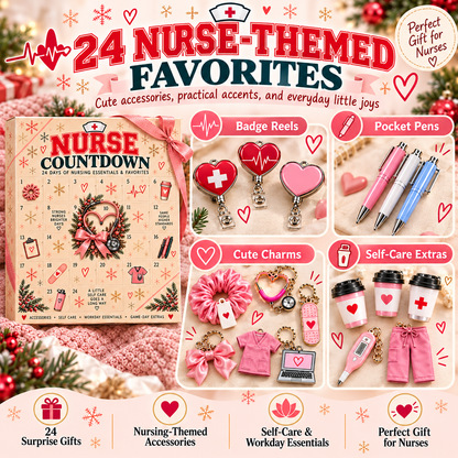 🩷 NurseJoy™ 24-Day Countdown Gift Box A Heartfelt Holiday Surprise Made For Everyday Heroes