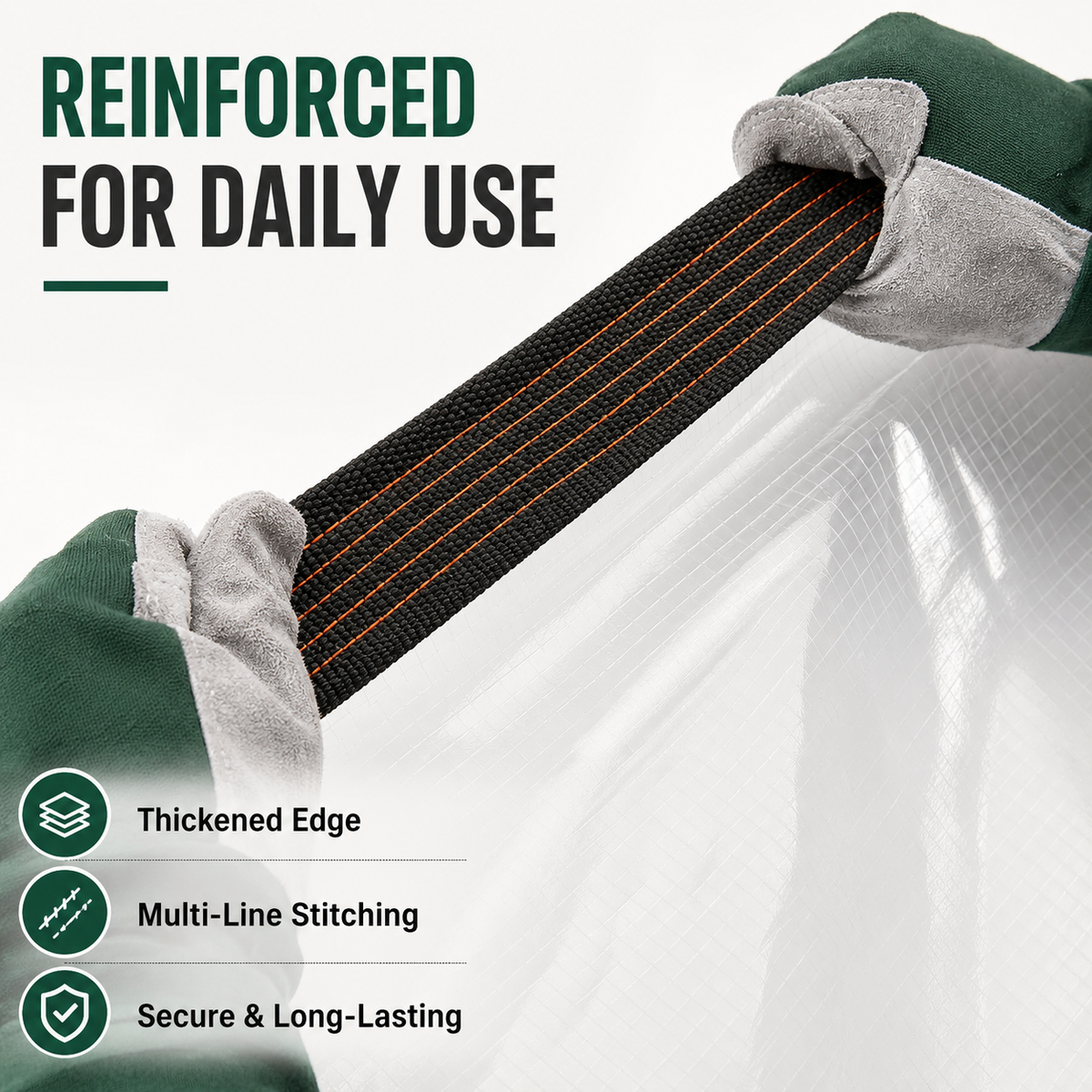 🌧️ ClearShield Pro™ Waterproof Tarp – Reinforced Clear Cover with Grommets
