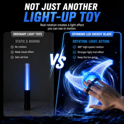 ⚡ Spinning LED Energy Toy – 360° Light & Sound Hand Spinner