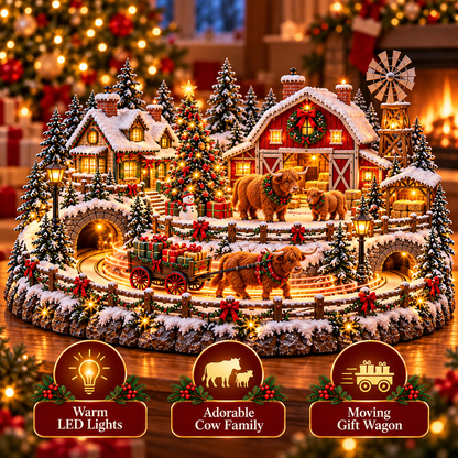 🎄✨ Magical Christmas Village Decor | Light-Up Animated Holiday Scene 🎁