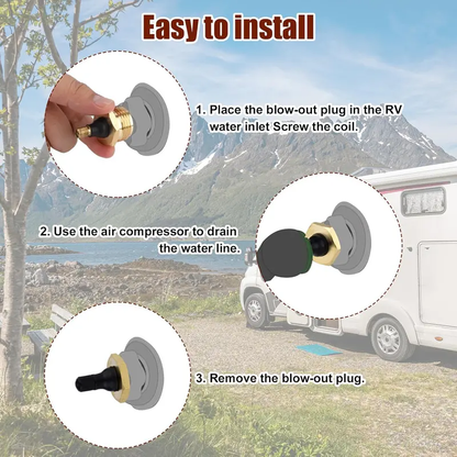 Brass RV blowout plug set - product image 8