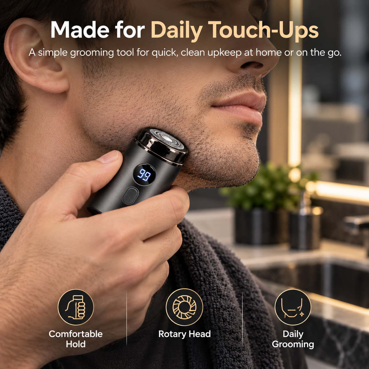 Mini portable electric shaver