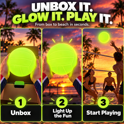 🔥 GlowSpike™ Light-Up Volleyball – Keep the Game Going After Dark