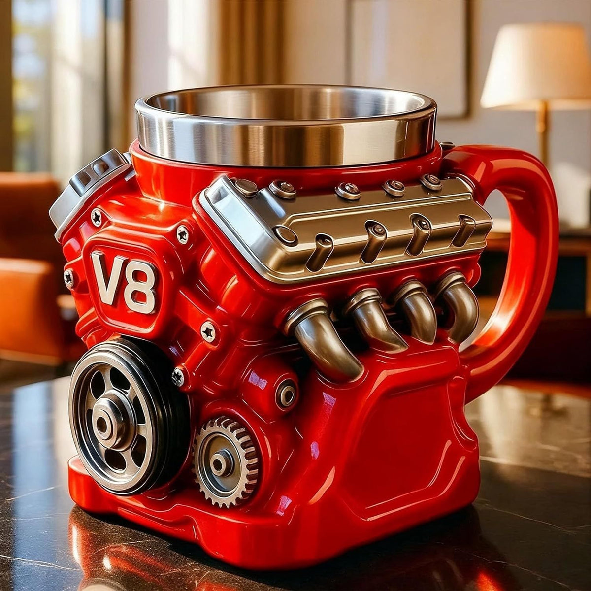 🏎️ PistonBrew™ Engine-Inspired Mug – The Ultimate Coffee Cup for Car Enthusiasts