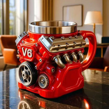 🏎️ PistonBrew™ Engine-Inspired Mug – The Ultimate Coffee Cup for Car Enthusiasts