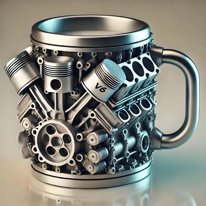 🏎️ PistonBrew™ Engine-Inspired Mug – The Ultimate Coffee Cup for Car Enthusiasts